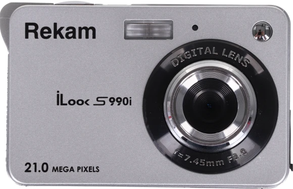 Фотоаппарат Rekam iLook S990i серебристый 21Mpix 2.7" 720p SDHC/MMC CMOS IS el/Li-Ion