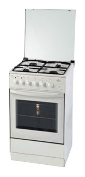 Плита Газовая Darina 1B KM 441 306 W белый/черный (стеклянная крышка) реш.сталь Плита Газовая Darina 1B KM 441 306 W белый/черный (стеклянная крышка) реш.сталь