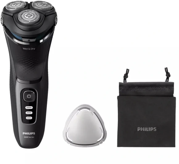 Бритва роторная Philips S3244/12 реж.эл.:3 питан.:аккум. черный Бритва роторная Philips S3244/12 реж.эл.:3 питан.:аккум. черный