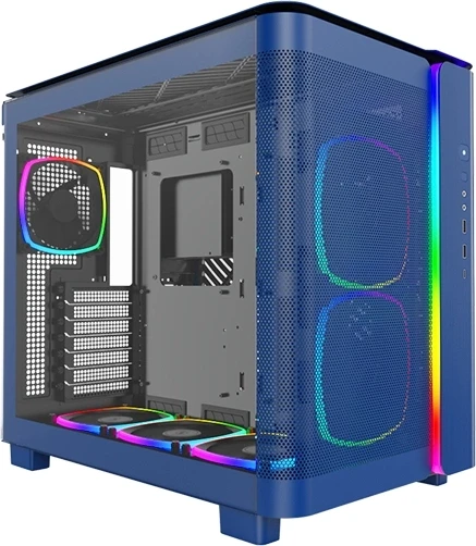 Корпус Montech King 95 Pro голубой без БП ATX 7x120mm 2x140mm 2xUSB3.0 audio bott PSU Корпус Montech King 95 Pro голубой без БП ATX 7x120mm 2x140mm 2xUSB3.0 audio bott PSU