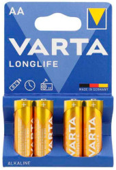 Батарея Varta Longlife LR6 Alkaline AA (4шт) блистер Батарея Varta Longlife LR6 Alkaline AA (4шт) блистер