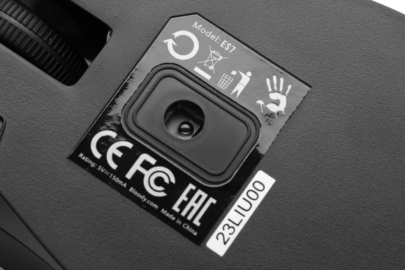 Мышь A4Tech Bloody ES7 черный оптическая 6000dpi USB 8but Мышь A4Tech Bloody ES7 черный оптическая 6000dpi USB 8but