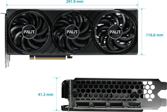 Видеокарта Palit PCI-E 5.0 PA-RTX5070 Infinity 3 OC NVIDIA GeForce RTX 5070 12Gb 192bit GDDR7 2325/28000 HDMIx1 DPx3 HDCP Ret