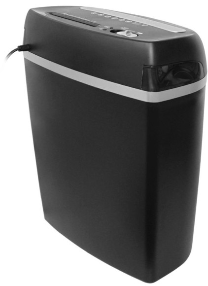 Шредер Heleos УП23-4 черный/серебристый (секр.P-4) фрагменты 13лист. 23лтр. скрепки скобы пл.карты CD Шредер Heleos УП23-4 черный/серебристый (секр.P-4) фрагменты 13лист. 23лтр. скрепки скобы пл.карты CD