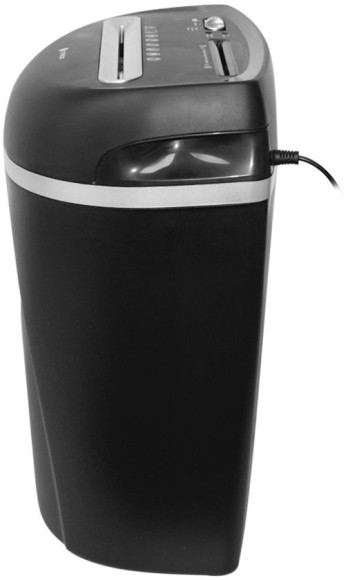 Шредер Heleos УП23-4 черный/серебристый (секр.P-4) фрагменты 13лист. 23лтр. скрепки скобы пл.карты CD Шредер Heleos УП23-4 черный/серебристый (секр.P-4) фрагменты 13лист. 23лтр. скрепки скобы пл.карты CD