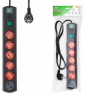 Сетевой фильтр Most LRG 3м (6 розеток) черный (пакет ПЭ) Сетевой фильтр Most LRG 3м (6 розеток) черный (пакет ПЭ)