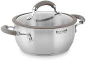 Кастрюля Rondell Balance RDS-755 5л. d=24см (с крышкой) стальной Кастрюля Rondell Balance RDS-755 5л. d=24см (с крышкой) стальной