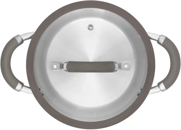 Кастрюля Rondell Balance RDS-755 5л. d=24см (с крышкой) стальной Кастрюля Rondell Balance RDS-755 5л. d=24см (с крышкой) стальной