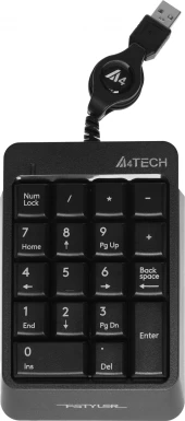 Числовой блок A4Tech Fstyler FK13 серый USB slim для ноутбука (FK13 USB ( GREY)) Числовой блок A4Tech Fstyler FK13 серый USB slim для ноутбука (FK13 USB ( GREY))