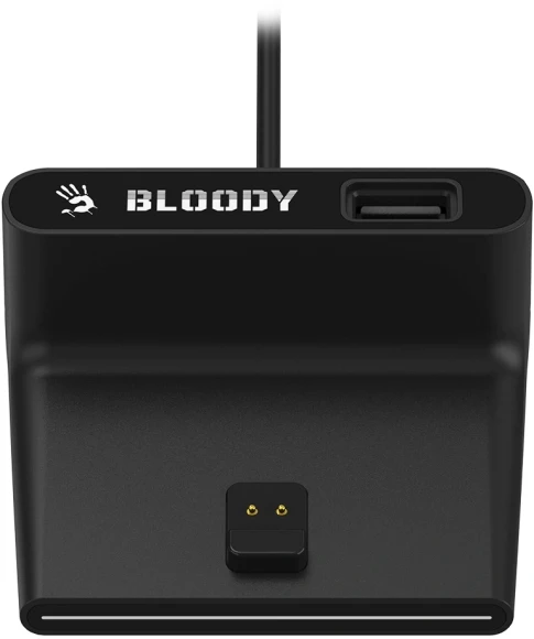 Мышь A4Tech Bloody R77 Ultra Dock черный оптическая 20000dpi беспров. USB 5but