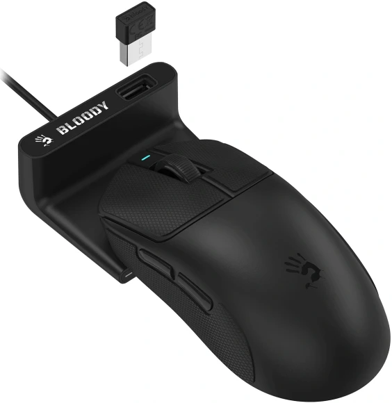 Мышь A4Tech Bloody R77 Ultra Dock черный оптическая 20000dpi беспров. USB 5but