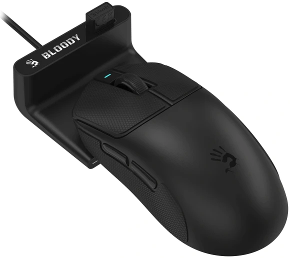 Мышь A4Tech Bloody R77 Ultra Dock черный оптическая 20000dpi беспров. USB 5but