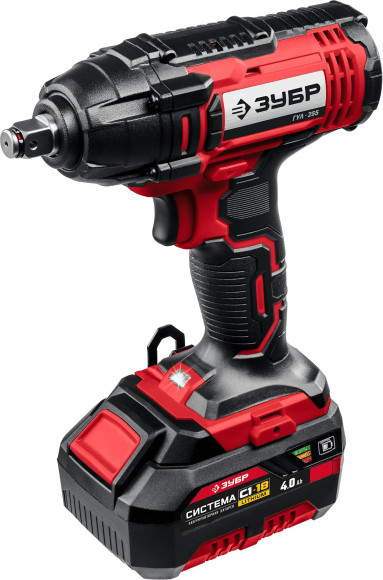 Гайковерт Зубр ГУЛ-255-41 аккум. патрон:квад.1/2" (кейс в комплекте) Гайковерт Зубр ГУЛ-255-41 аккум. патрон:квад.1/2" (кейс в комплекте)