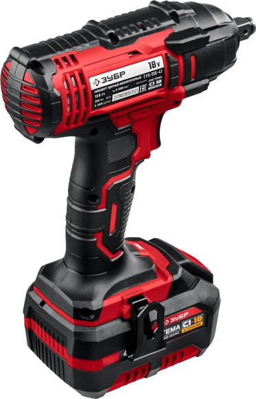 Гайковерт Зубр ГУЛ-255-41 аккум. патрон:квад.1/2" (кейс в комплекте) Гайковерт Зубр ГУЛ-255-41 аккум. патрон:квад.1/2" (кейс в комплекте)