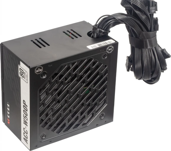 Блок питания Accord ATX 500W ACC-W500P 80+ white (20+4pin) 120mm fan 6xSATA RTL Блок питания Accord ATX 500W ACC-W500P 80+ white (20+4pin) 120mm fan 6xSATA RTL