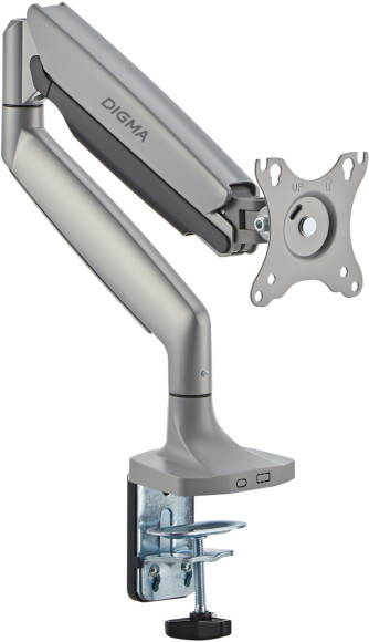 Кронштейн для мониторов ЖК Digma D-MM301 серый 17"-45" макс.15кг крепление к столешнице поворот и наклон Кронштейн для мониторов ЖК Digma D-MM301 серый 17"-45" макс.15кг крепление к столешнице поворот и наклон