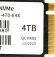 Накопитель SSD Netac PCIe 4.0 x4 4TB NT01NV7000T-4T0-E4X NV7000-t M.2 2280 1.91 DWPD