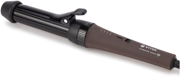 Щипцы Vitek VT-2521 70Вт коричневый макс.темп.:210С покрытие:титаново-турмалиновое