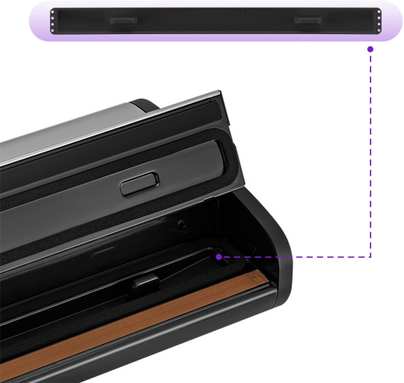 Вакуумный упаковщик Kitfort КТ-1519 165Вт серебристый/черный