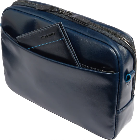 Сумка мужская Piquadro Blue Square CA6588B2/BLU2 синяя натур.кожа Сумка мужская Piquadro Blue Square CA6588B2/BLU2 синяя натур.кожа