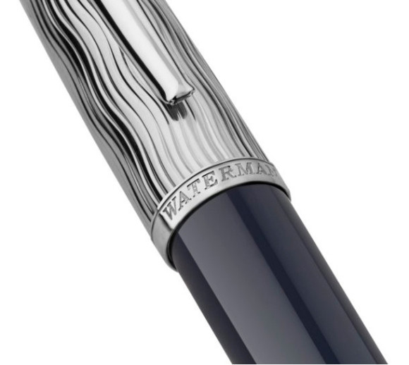 Ручка шариков. Waterman Carene L`Essence du Bleu (2166425) LaqBlue CT M син. черн. подар.кор.