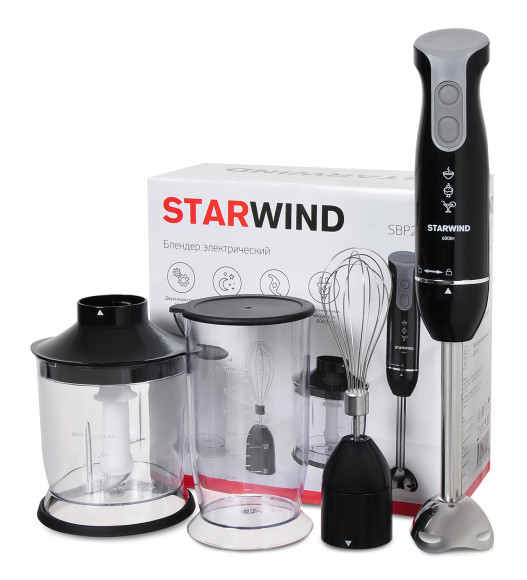 Блендер погружной Starwind SBP2235 600Вт черный