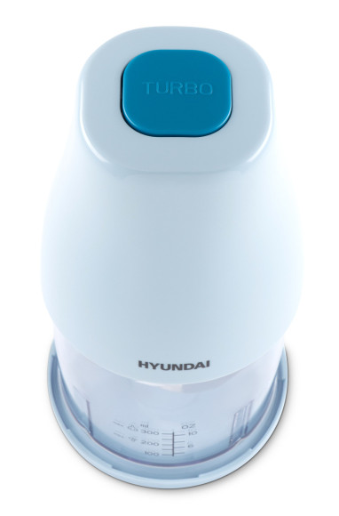 Измельчитель электрический Hyundai HYC-P3118 0.8л. 300Вт голубой/синий