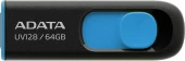 Флеш Диск A-Data 64Gb DashDrive UV128 AUV128-64G-RBE USB3.0 черный/синий Флеш Диск A-Data 64Gb DashDrive UV128 AUV128-64G-RBE USB3.0 черный/синий
