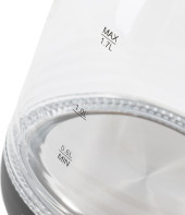 Чайник электрический Kitfort КТ-654-5 1.7л. 2200Вт черный/серый корпус: стекло/пластик