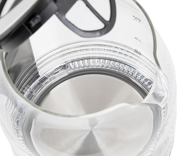 Чайник электрический Kitfort КТ-654-5 1.7л. 2200Вт черный/серый корпус: стекло/пластик