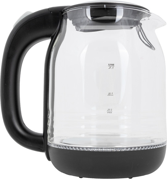Чайник электрический Kitfort КТ-654-5 1.7л. 2200Вт черный/серый корпус: стекло/пластик