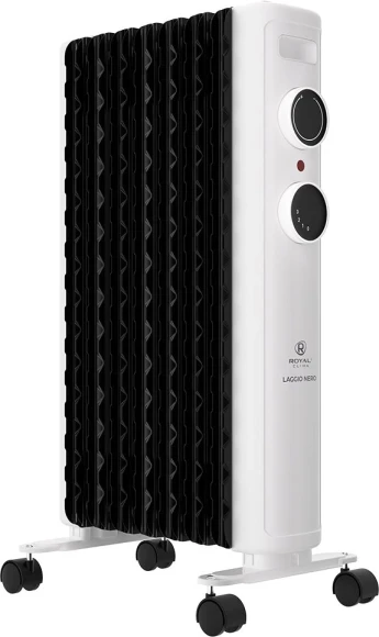 Радиатор масляный Royal Clima LAGGIO NERO ROR-LN7-1500M 1500Вт белый/серый