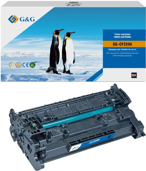 Картридж лазерный G&G GG-CF259A (есть ограничения по прошивке) черный (3000стр.) для HP LJ M304/M404/MFP M428