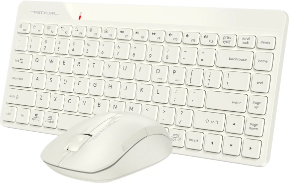 Клавиатура + мышь A4Tech Fstyler FG2200 Air2 клав:бежевый мышь:бежевый USB беспроводная slim (FG2200 AIR2 BEIGE)