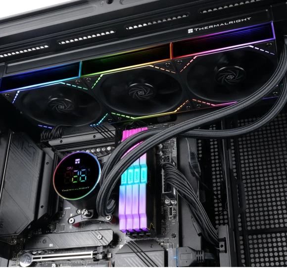 Система водяного охлаждения Thermalright Frozen Magic 360 Digital V2 ARGB Soc-AM5/AM4/1200/1700/1851 черный 4-pin 28.2dB Al LCD Ret (F-MAGIC-360-DIGITAL-BL-ARGB-V2)