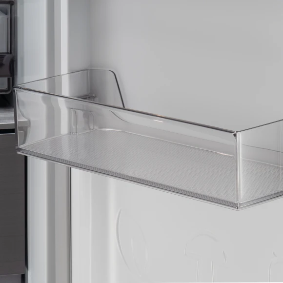 Холодильник Hyundai CM55043F 3-хкамерн. черный стекло инвертер