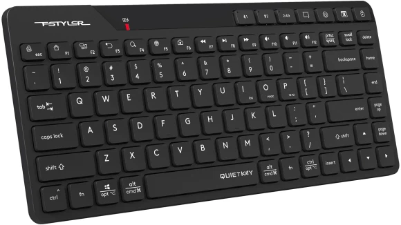 Клавиатура A4Tech Fstyler FBK26C AS черный USB беспроводная BT/Radio slim Multimedia (FBK26C AS) Клавиатура A4Tech Fstyler FBK26C AS черный USB беспроводная BT/Radio slim Multimedia (FBK26C AS)