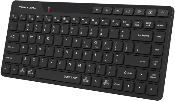 Клавиатура A4Tech Fstyler FBK26C AS черный USB беспроводная BT/Radio slim Multimedia (FBK26C AS) Клавиатура A4Tech Fstyler FBK26C AS черный USB беспроводная BT/Radio slim Multimedia (FBK26C AS)