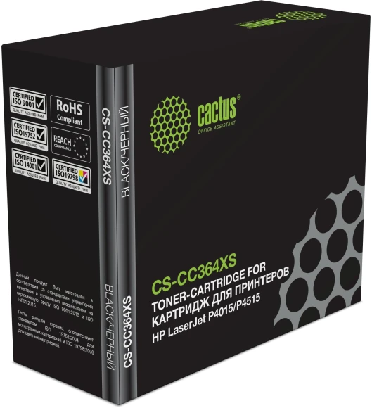 Картридж лазерный Cactus CS-CC364XS CC364X черный (24000стр.) для HP LJ P4015/P4515 Картридж лазерный Cactus CS-CC364XS CC364X черный (24000стр.) для HP LJ P4015/P4515