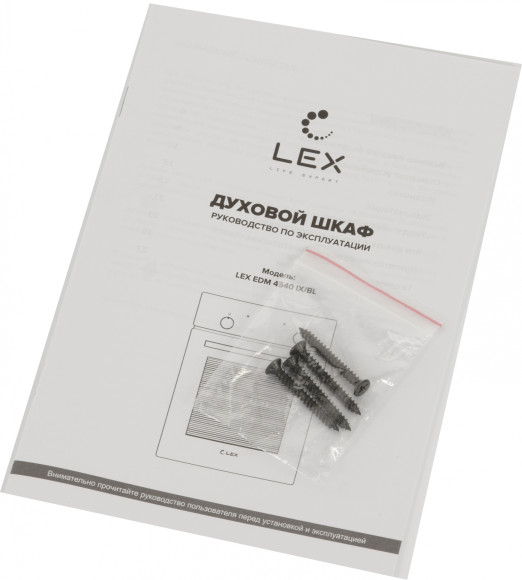 Духовой шкаф Электрический Lex EDM 4540 IX нержавеющая сталь/черный