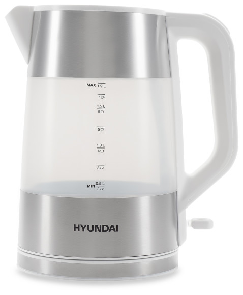 Чайник электрический Hyundai HYK-P4025 1.9л. 2200Вт белый корпус: пластик