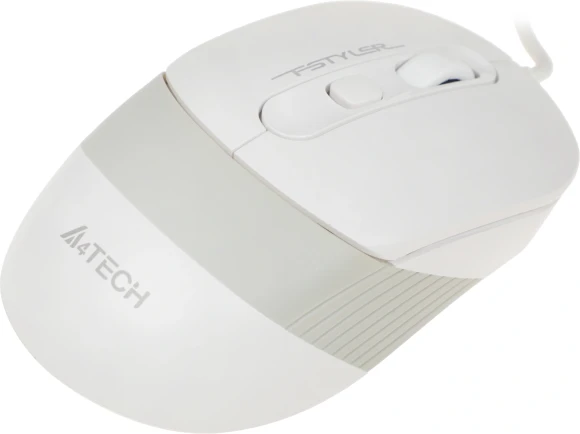 Мышь A4Tech Fstyler FM10 белый/серый оптическая 1600dpi USB 4but (FM10 WHITE) Мышь A4Tech Fstyler FM10 белый/серый оптическая 1600dpi USB 4but (FM10 WHITE)