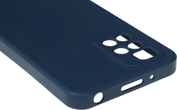 Чехол (клип-кейс) BoraSCO для Xiaomi Redmi 10 Microfiber Case синий (40473)