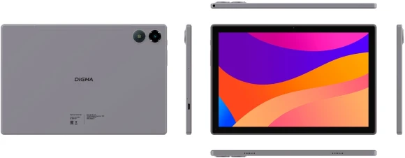Планшет Digma CITI 1314C 4G SC9863A1 (1.6) 8C RAM3Gb ROM32Gb 10.1" IPS 1280x800 4G Android 13 серый 5Mpix 2Mpix BT WiFi microSD 128Gb 6000mAh 255hrs