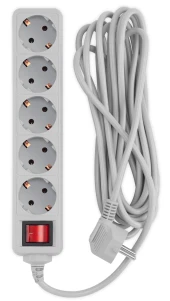 Сетевой фильтр PC Pet AP01006-5-G 5м (5 розеток) серый (пакет ПЭ) Сетевой фильтр PC Pet AP01006-5-G 5м (5 розеток) серый (пакет ПЭ)