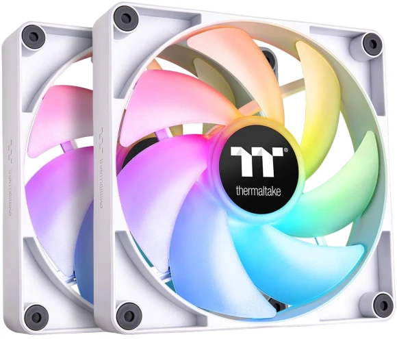 Вентилятор для корпуса Thermaltake CT140 ARGB 140х140x25 белый 4-pin 30.5дБ (упак.:2шт) (CL-F154-PL14SW-A) Ret