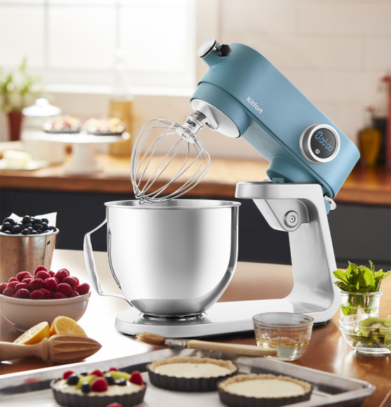 Миксер планетарный Kitfort КТ-1391-2 800Вт синий Миксер планетарный Kitfort КТ-1391-2 800Вт синий