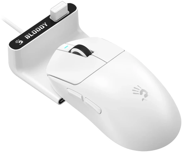 Мышь A4Tech Bloody R77 Ultra Dock белый оптическая 20000dpi беспров. USB 5but