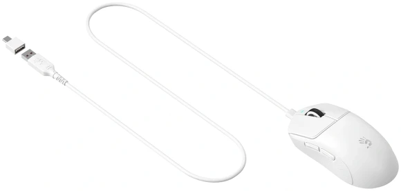 Мышь A4Tech Bloody R77 Ultra Dock белый оптическая 20000dpi беспров. USB 5but