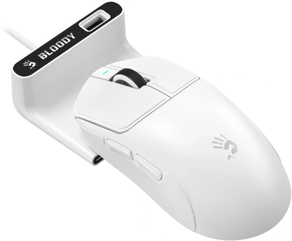 Мышь A4Tech Bloody R77 Ultra Dock белый оптическая 20000dpi беспров. USB 5but